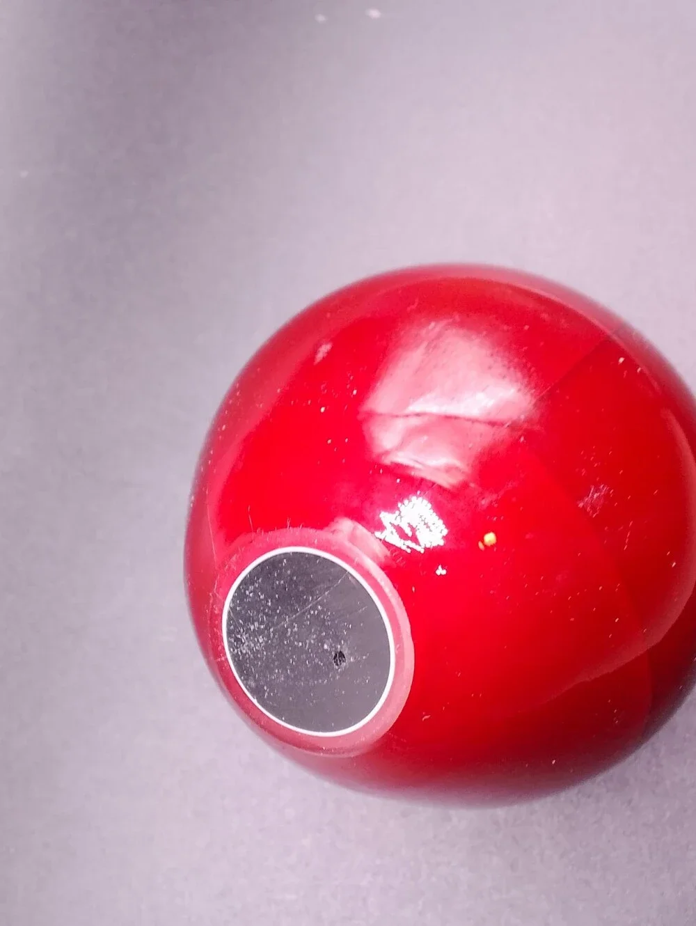 Handblown Red Apple Paperweight W Applied Stem And Leaf.